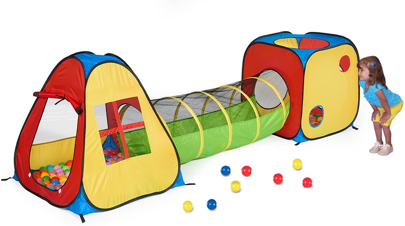 Pop Up 3-In-1 Tunnel Ball Play Tent Kid 1