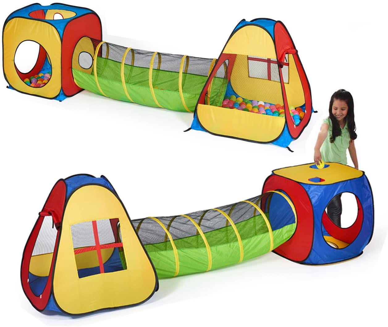 Pop Up 3-In-1 Tunnel Ball Play Tent Kid 2