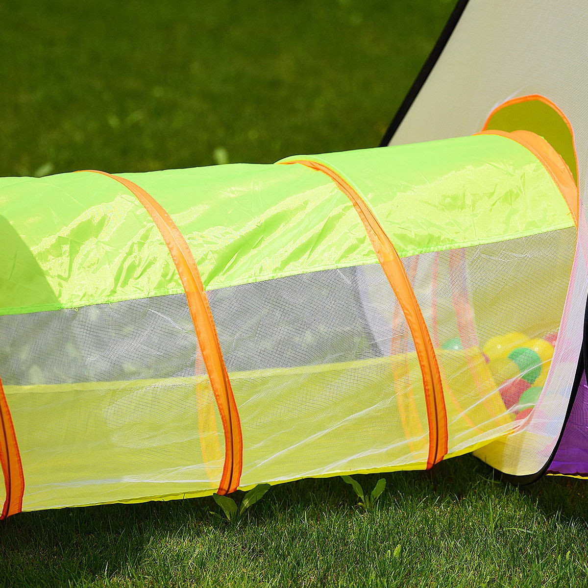 Pop Up 3-In-1 Tunnel Ball Play Tent Kid 7