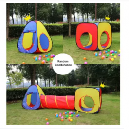 Pop Up 3-In-1 Tunnel Ball Play Tent Kid