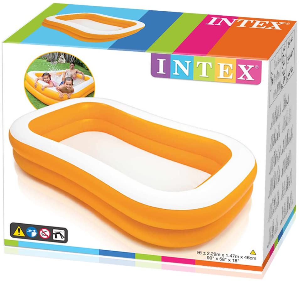 Intex Mandarin Swim Center Family Swimming Pool 57181, Orange 3