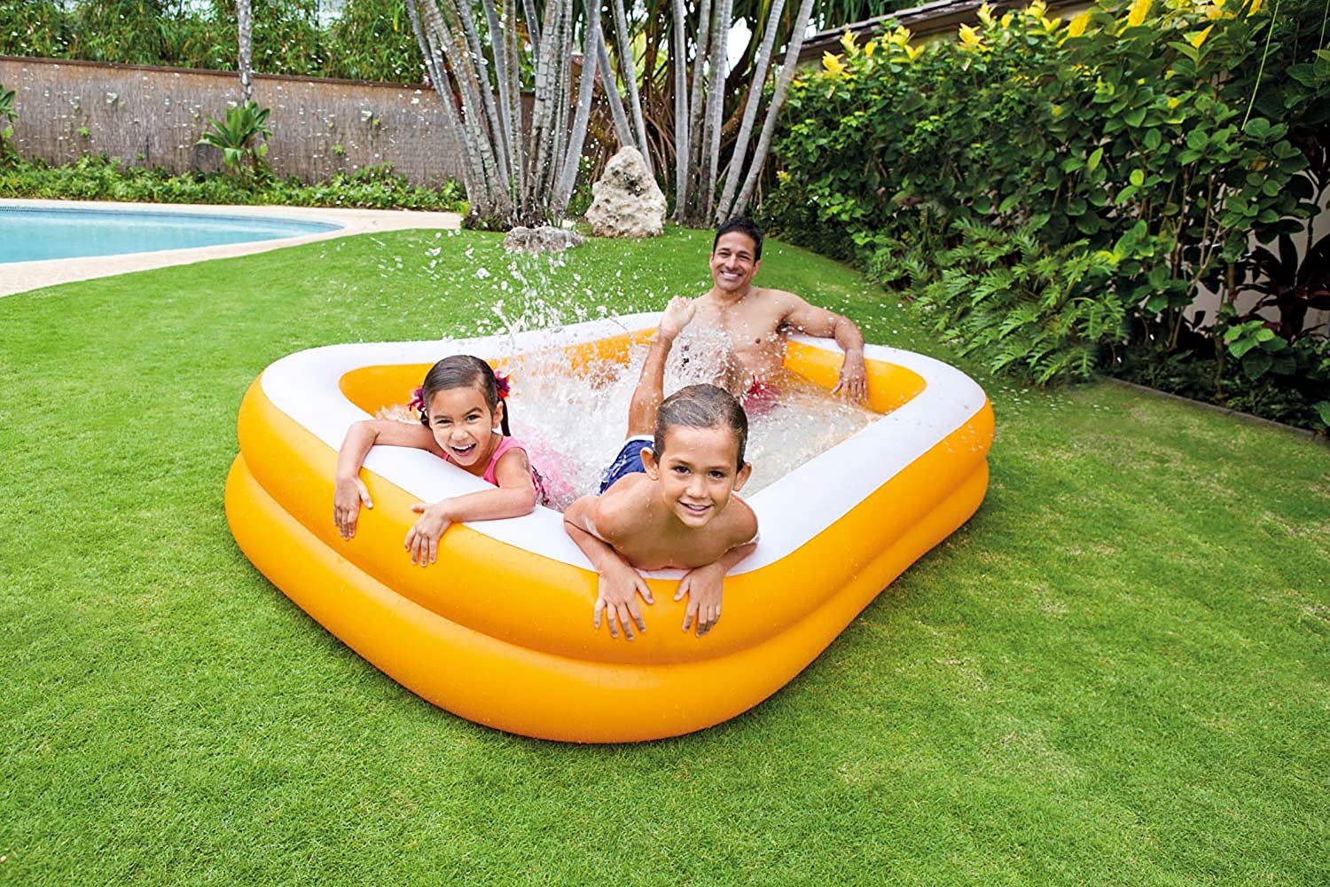 Intex Mandarin Swim Center Family Swimming Pool 57181, Orange 4