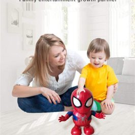 Dancing Spider Man Dance Hero Toys Dancing Robot with Light Music Dancing for Boy Girls Kids Children Gift