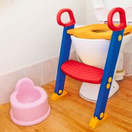 Baby Toddler Foldable Ladder Step Potty Training Toilet Seat