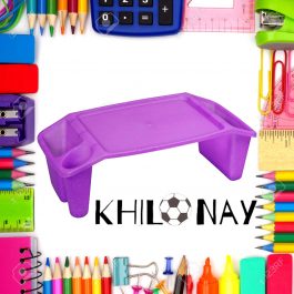 Multipurpose Portable Kids Plastic Table Educational Lap Desk- Purple