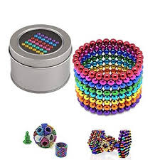 216Pcs 3mm Colorful Magnet Balls (6 Multi Color) Magnetic Sculpture Blocks