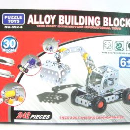 Alloy Building Blocks 30 Models – Silver – 242Pcs