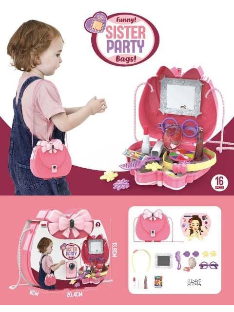 Funny Sister Party Makeup Sling Shoulder Bag Suitcase Toy 1 Funny Sister Party Makeup