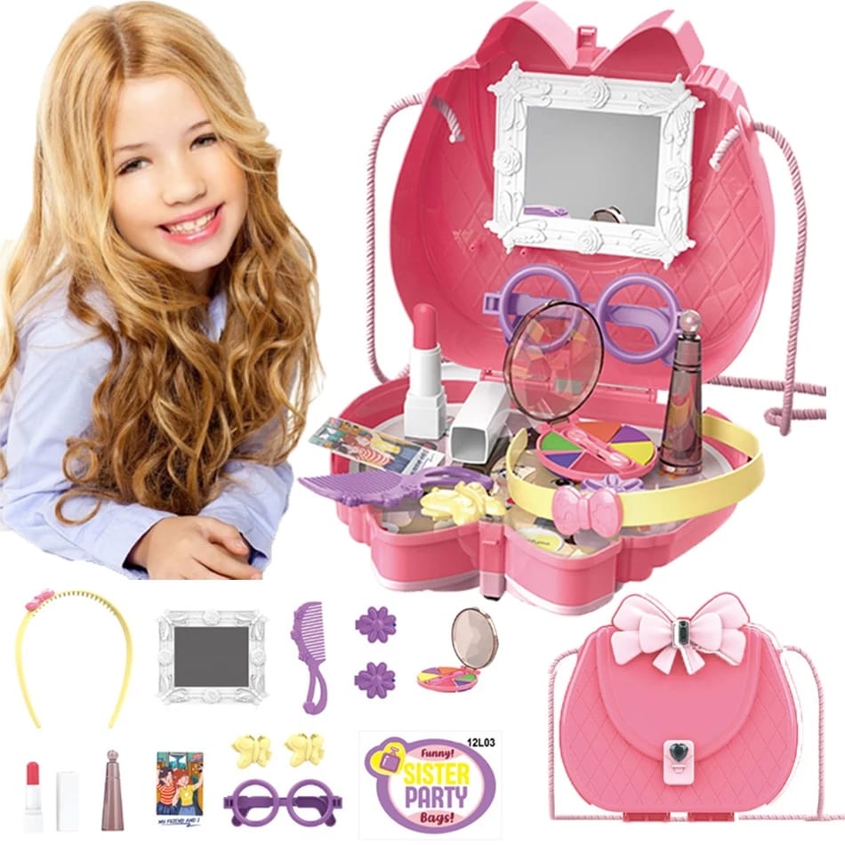 Funny Sister Party Makeup Sling Shoulder Bag Suitcase Toy 3