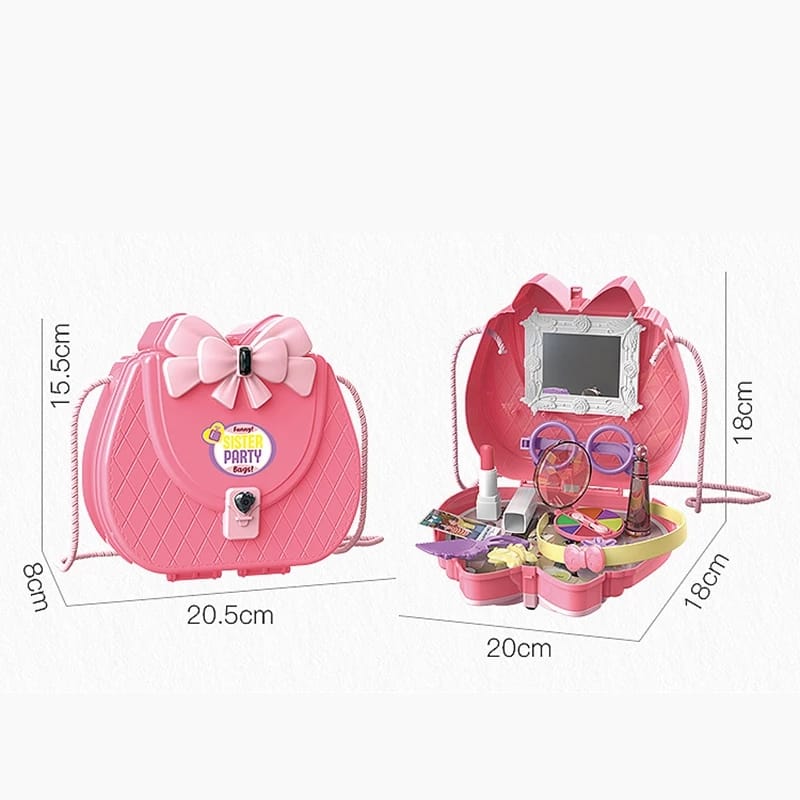 Funny Sister Party Makeup Sling Shoulder Bag Suitcase Toy 7