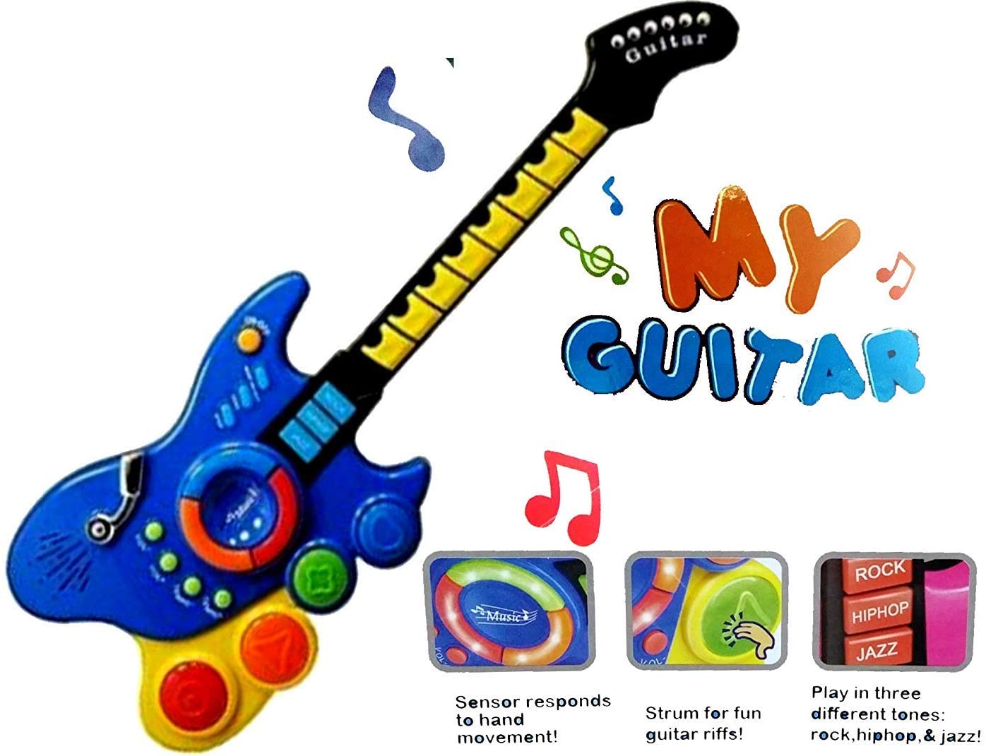 My Guitar Electronic Musical Sensor with Light and Sound 6