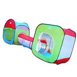 Pop Up 3 in 1 Tunnel Ball Pit Play Tent For Kids