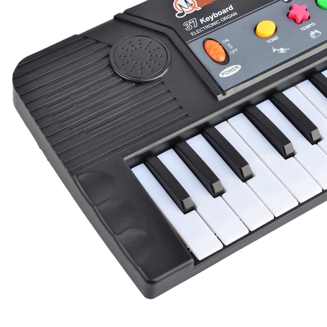 37 Key Electronic Keyboard Piano with Microphone Musical Toy for Children MQ3701 - Black 4