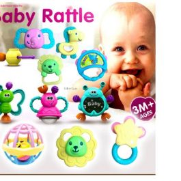 10 Pieces Animal Baby Rattle Set for Newborn
