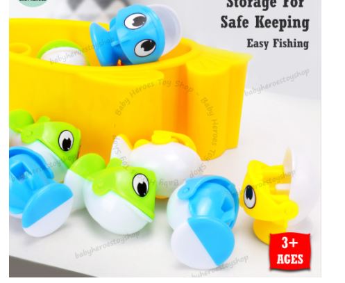 Angling Baby Fishing Game Battery Operated 45 Pcs Fishes magnetic Rod 3