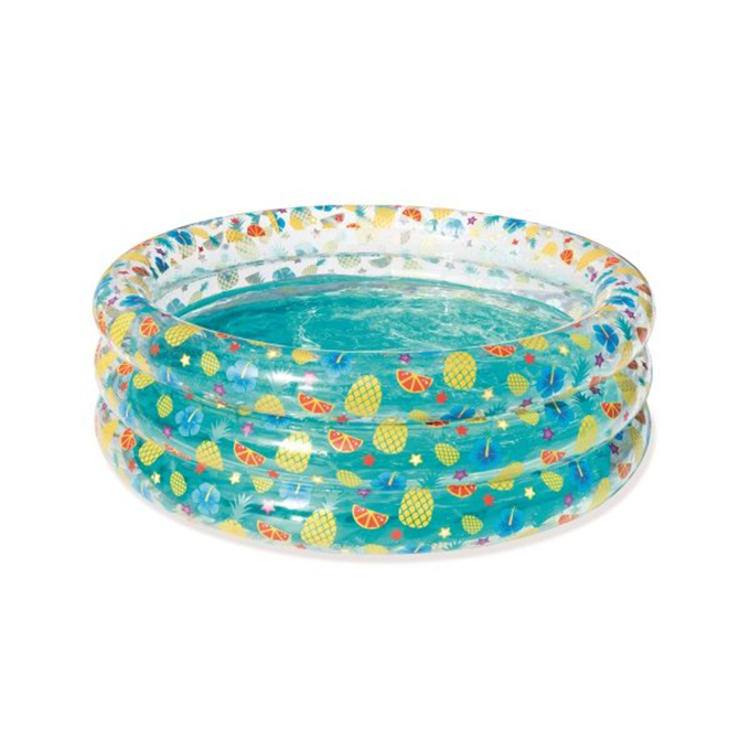 Bestway 51045 Tropical 3 Ring Transparent Pool