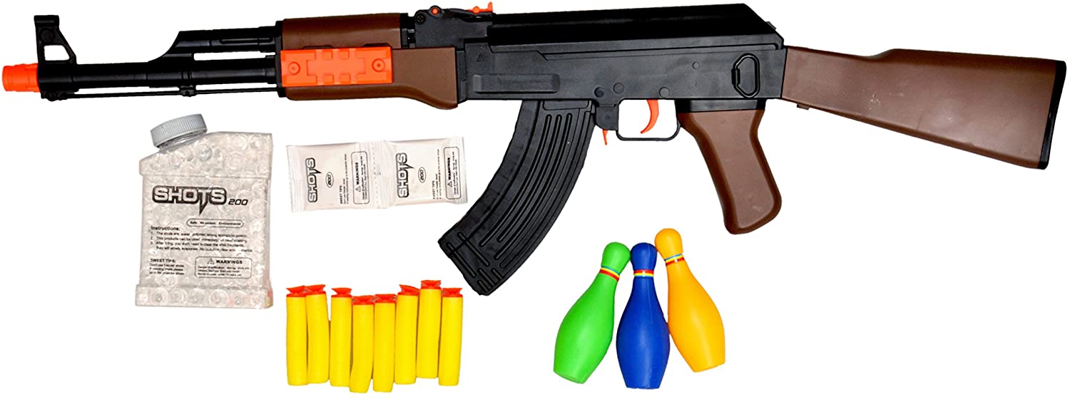 Dual Mode AK47 Gun Toy, 80 Feet Range