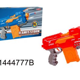 Flame Storm Battery Operated Soft Bullet Gun Nerf Clip Shooter