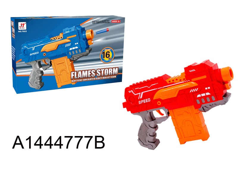 Fire Storm - 16 Soft Dart Blaster Nerf Clip Shooter - Battery Operated