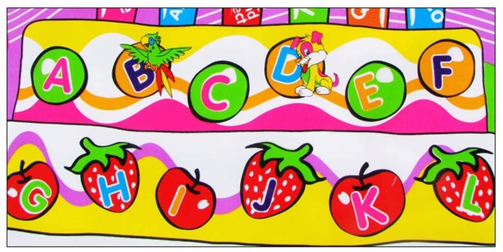 Infants Learning English Carpet Educational Floor Rug Play Mat 8