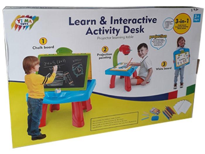 Learn & Interactive Activity Desk – Projector Learning Table – 3in1 3