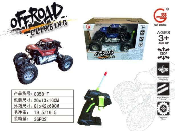 RC Rechargeable Alloy Off Road Climbing Car