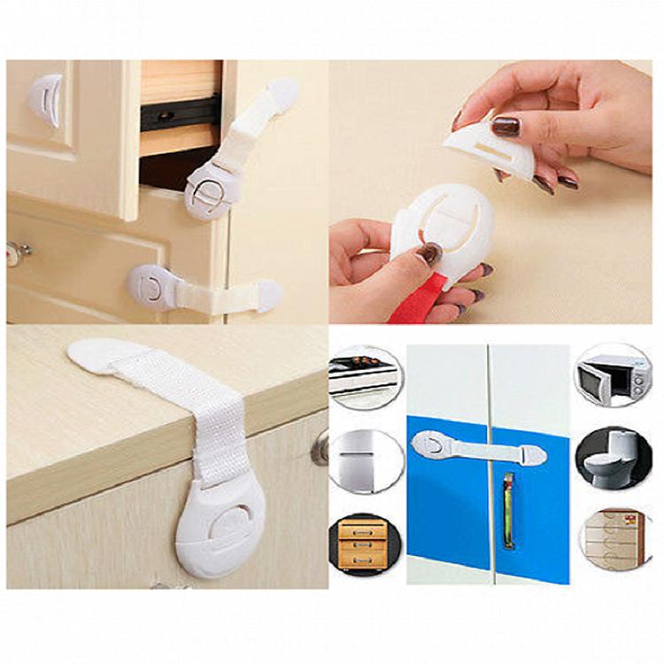 Child Safety Locks For Drawers, Cabinet And Doors, Refrigerators Child Safety Cabinet Baby Door Lock Drawer Locks Cupboard Proof Fridge 5