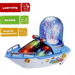 Happy Fountain Bump & Go Speed Boat Toy