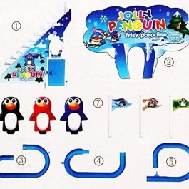 Play Jolly Penguin Race and Slide with Music and Battery