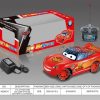 Rechargeable Remote Control 3D Mcqueen Car with USB Charger