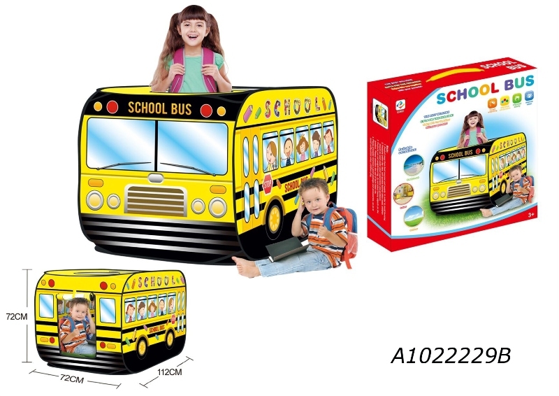 School Bus Pop-Up Kids Play Tent House