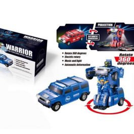 Warrior Racing Pro – 2 in 1 / HUMMER TRANSFARMER /Realistic Robot – Bump and Go Action – 360 Degree Spin – Sounds & Colorful Lights