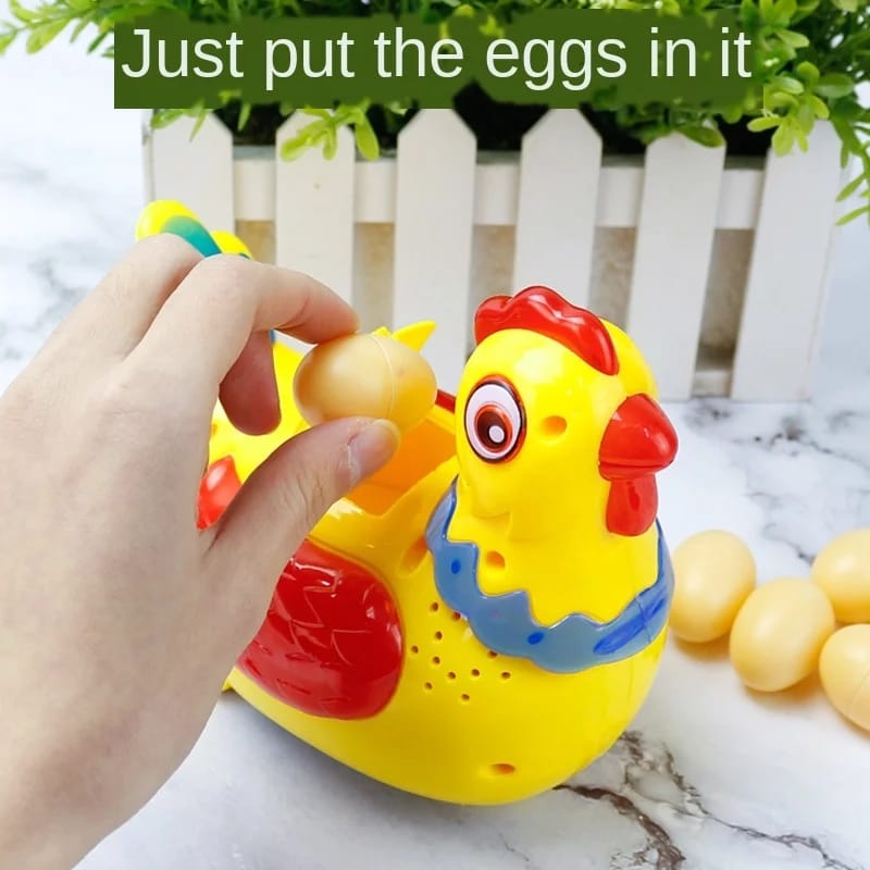 Battery Operated Musical Egg Laying Hen with Light and Sound 3