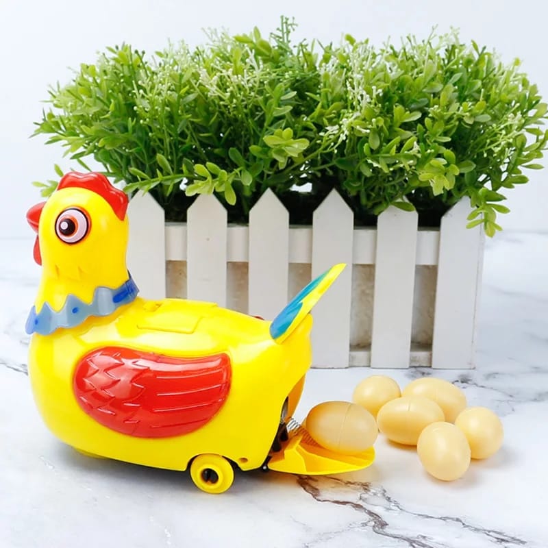 Battery Operated Musical Egg Laying Hen with Light and Sound 4