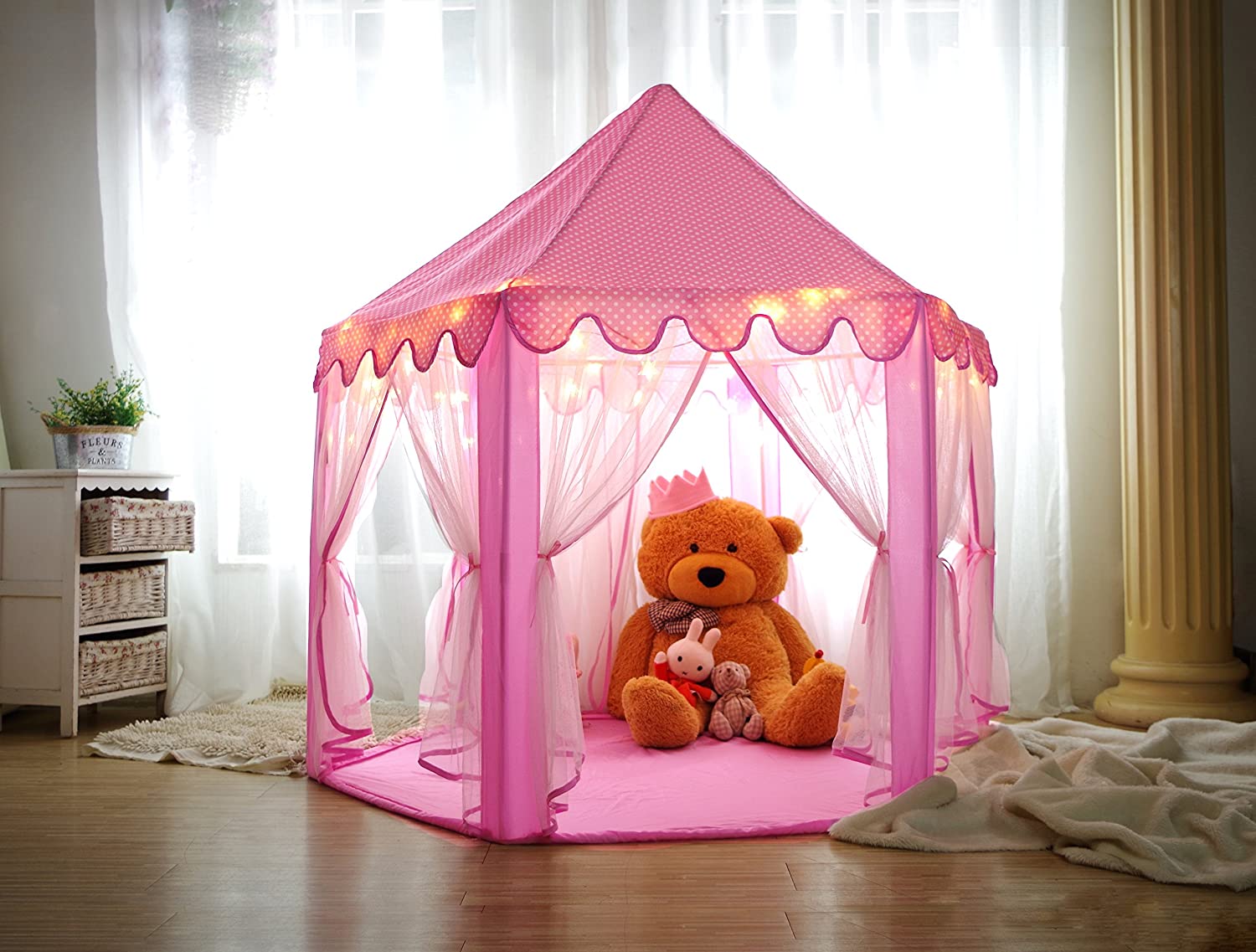 Children’s Indoor And Outdoor Hexagon Fairy Princess Castle Play Tent House 2