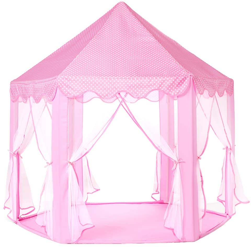 Children’s Indoor And Outdoor Hexagon Fairy Princess Castle Play Tent House 4