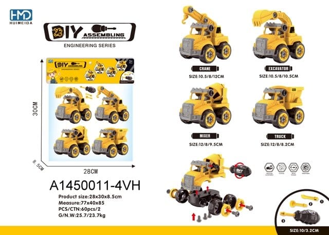 DIY Engineering Construction Truck Tool Set