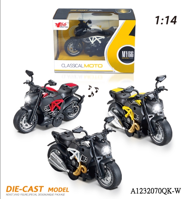 Die-cast Pull Back Motorcycle Bike Model Toy 1 Die cast Pull Back Motorcycle