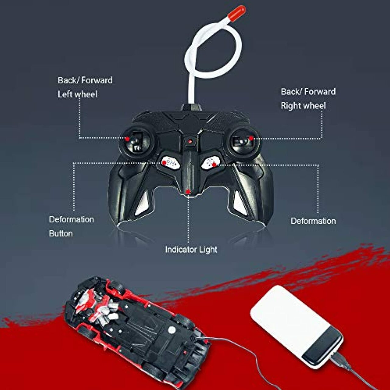 Gainer Rechargeable Transformer Robot Deformation Car 6