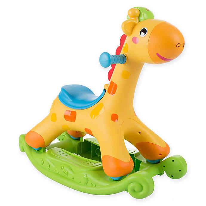 2 in 1 Rocker & Scoot Riding Rocking Giraffe Ride On