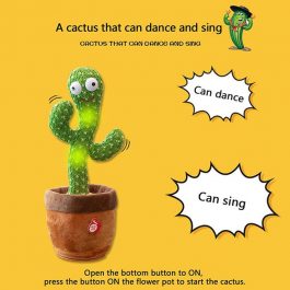 Cute Plush Dancing and Talking Cactus Toy