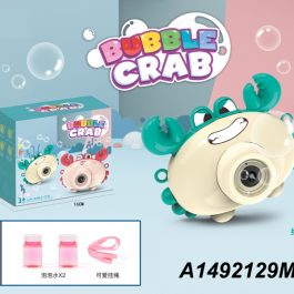 Funny Musical Bubble Camera Blower Crab Toy Machine