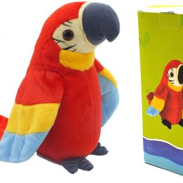 Talking Parrot Plush Repeat What You Say Funny Stuff Animal