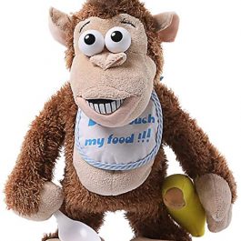Naughty Crying Monkey with Banana Electronic Stuff Animal Toy
