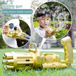 Automatic Gatling Bubble Machine Water Bubble Blower Gun