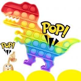 Push Pop It Bubble Fidget Stress Relieving Toy- Dinosaur