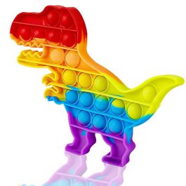 Push Pop It Bubble Fidget Stress Relieving Toy- Dinosaur