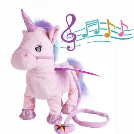 Stuff Plush Remote Musical Walking Unicorn Toy