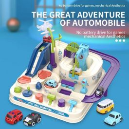 Educational Car Adventure Race Track Toy Parking Garage Set