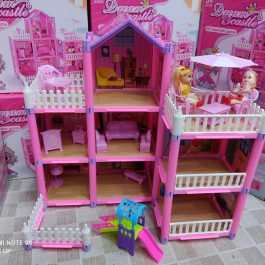3-Storey Dream Castle DIY Assembly Dollhouse 162pcs